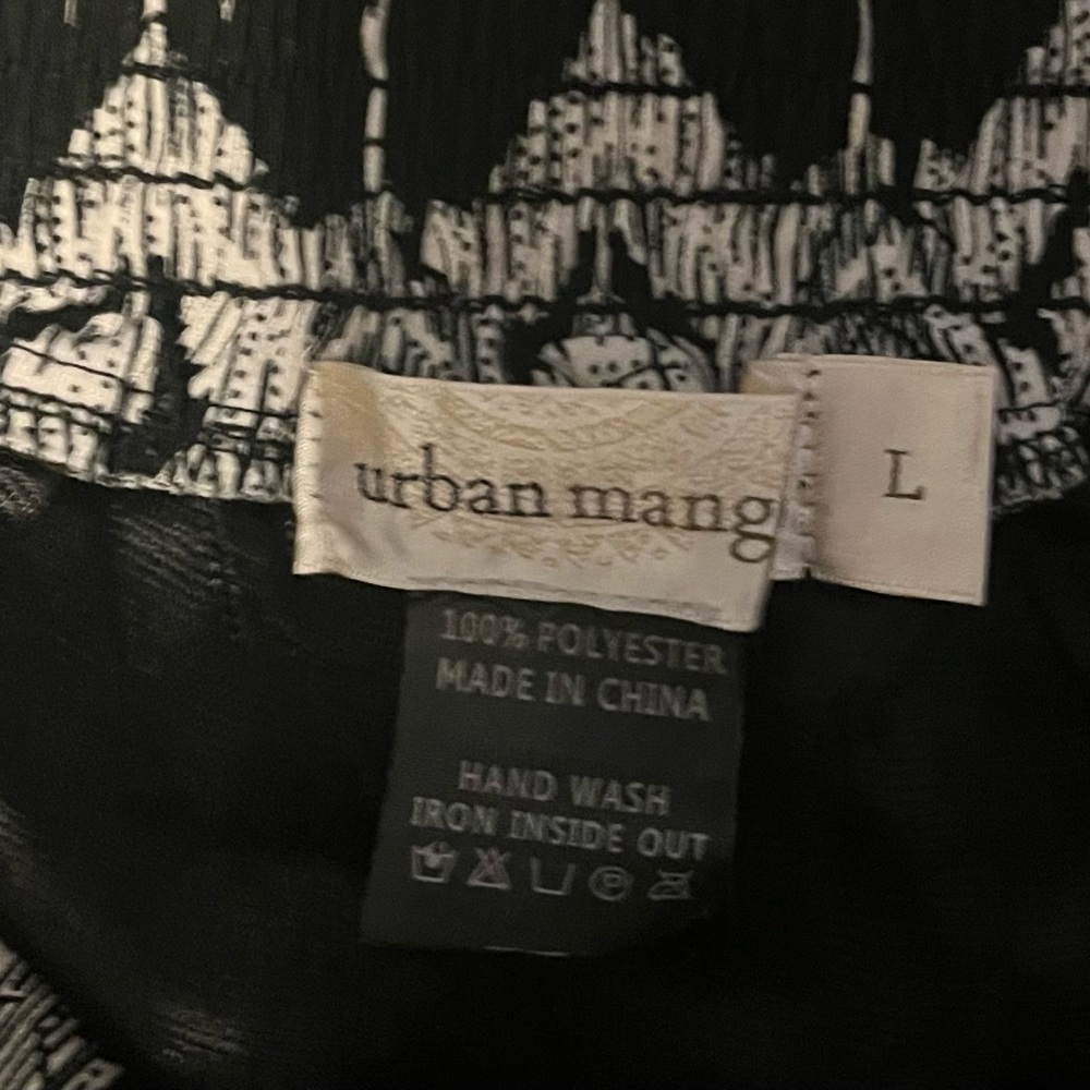Urban Mangoz Tribal Boho Patterned Wide-Leg Palazzo Pants size L - Picture 7 of 7